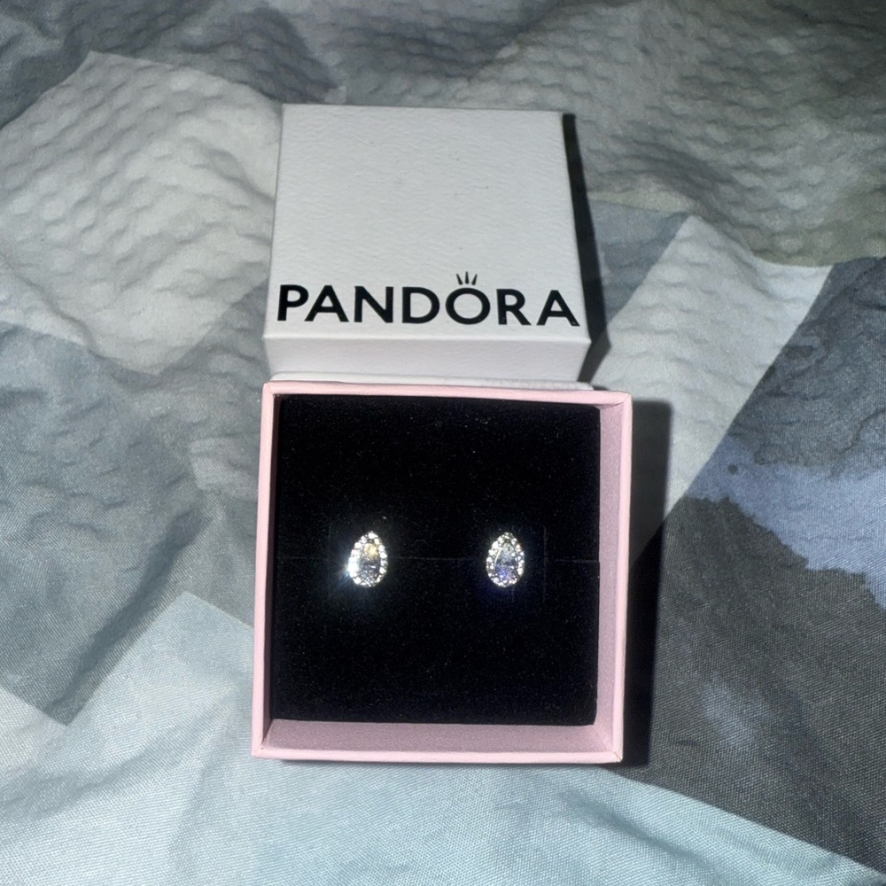 Pandora Silver Teardrop Earrings